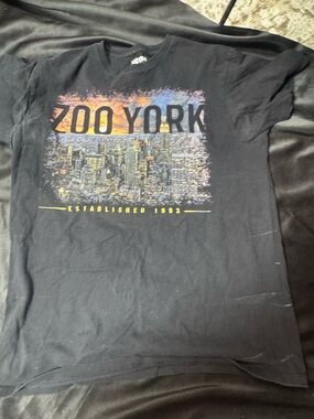 Zoo York Black Tee with Multicolor Cityscape Graphic